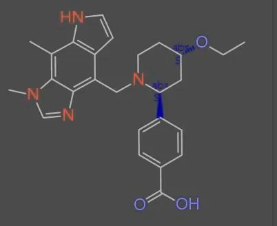 Colored molecule with annotations Colored molecule with annotations