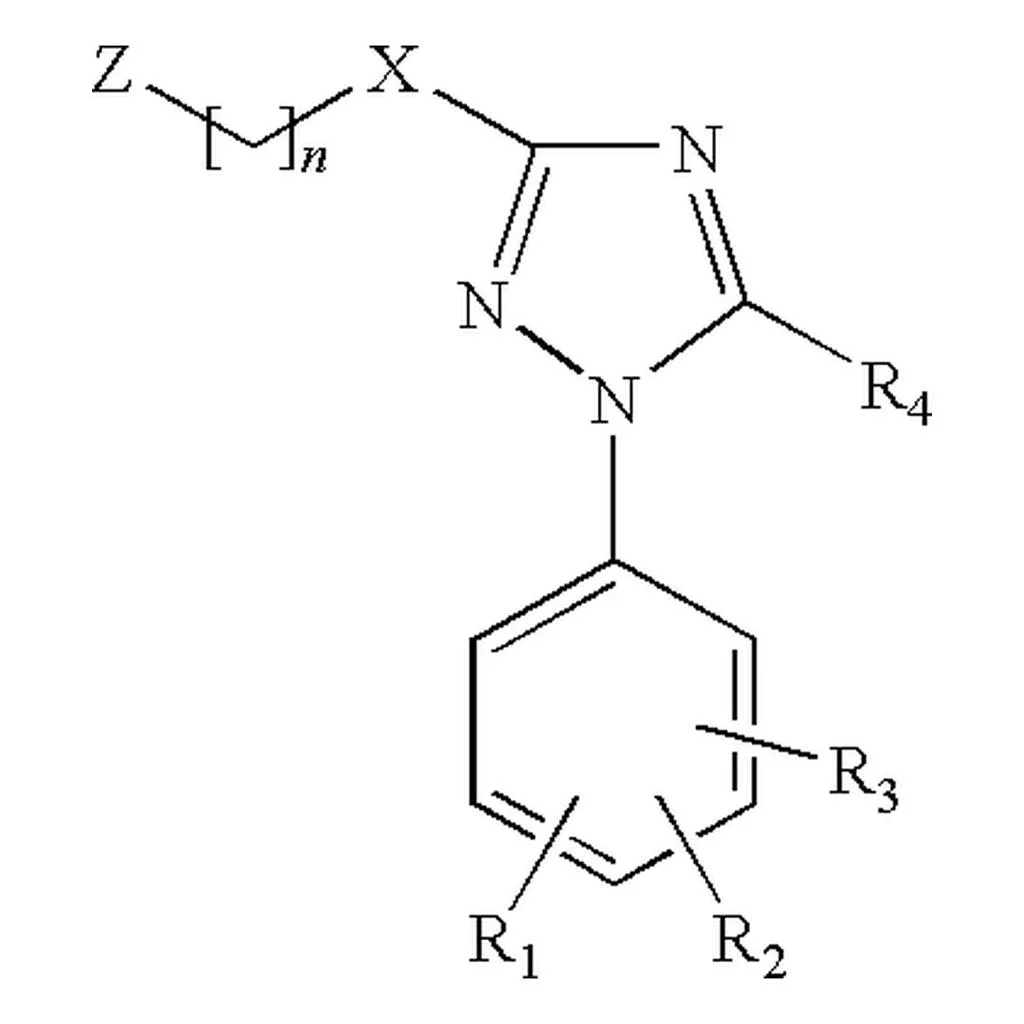 An example of a Markush structure, illustrating the complexity and variety of chemical compounds.